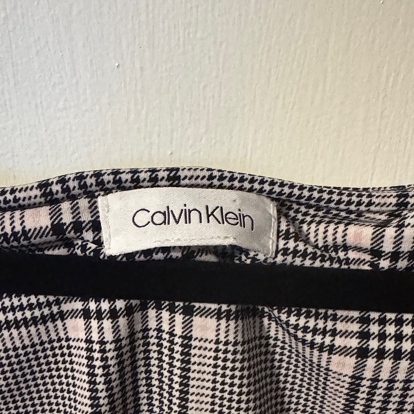 Calvin Klein Black and White Plaid Tank Top - Picture 2 of 3
